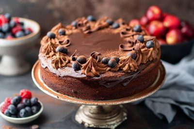 Ce gâteau riche en chocolat et beurre, un délice pour les amateurs de saveurs intenses