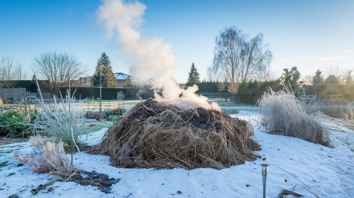 Comment maintenir un compost actif durant l'hiver, même face au froid mordant