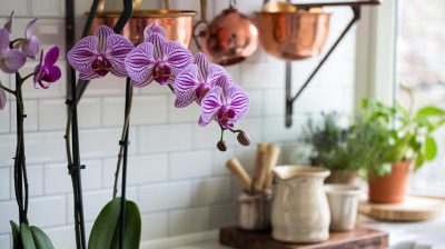 Les secrets de votre cuisine pour des orchidées florissantes saison après saison