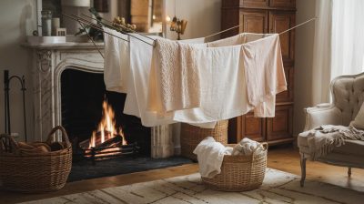 les techniques pour accélérer le séchage de vos draps en hiver sans tracas